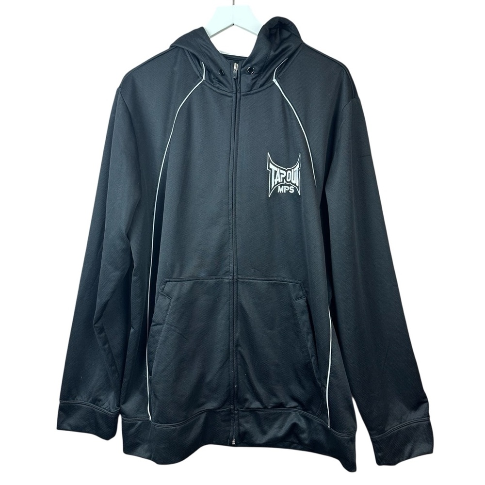 Tap Out Mps Black Zip Up Hoodie Jacket Men Sz 2XL